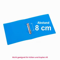 Dosar din plastic flexibil Viquel Propyglass A5, cu perforații pentru îndosariere la 8 cm, culori asortate, fabricat în Franța 8