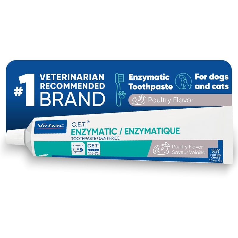 Pastă de dinți enzimatică Virbac C.E.T. pentru câini și pisici 70,9 g - îngrijire dentară enzimatică pentru animale