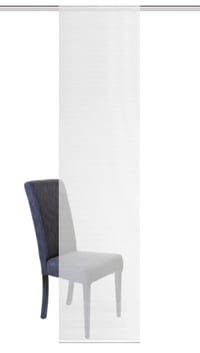 Vision S Roman félátlátszó panelfüggöny bambusz hatású, lézer vágott szélekkel, fehér, 245 x 60 cm, 1 db 3