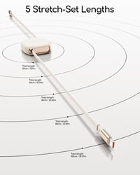 VisionSync 240W USB-C visszahúzható kábel 2x1m gyorstöltés iPhone Samsung 6