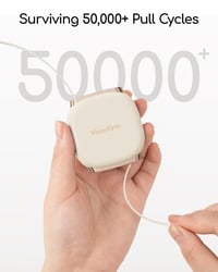 VisionSync 240W USB-C visszahúzható kábel 2x1m gyorstöltés iPhone Samsung 9