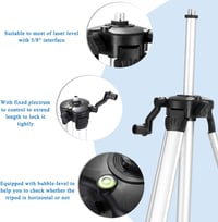 VISLONE 4D Önbeálló Vonallézer Tripod Állvánnyal - 16 Vonalas Lézeres Szintező, USB Tölthető, 2x2400 mAh Akkumulátorral, 360° Forgatható Tal 7