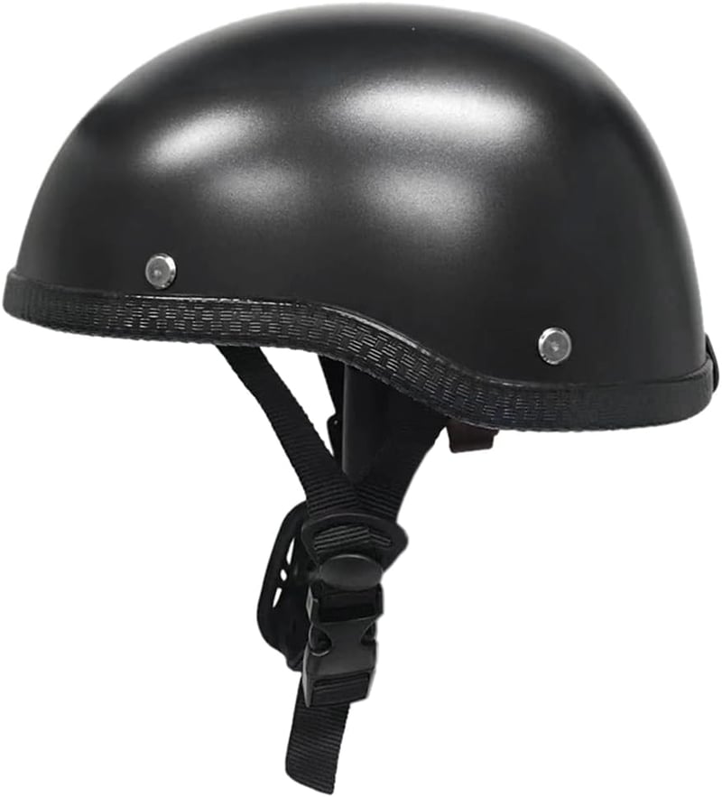 VISLONE Félig nyitott motoros sisak matt fekete 54-60 cm fejkerülethez