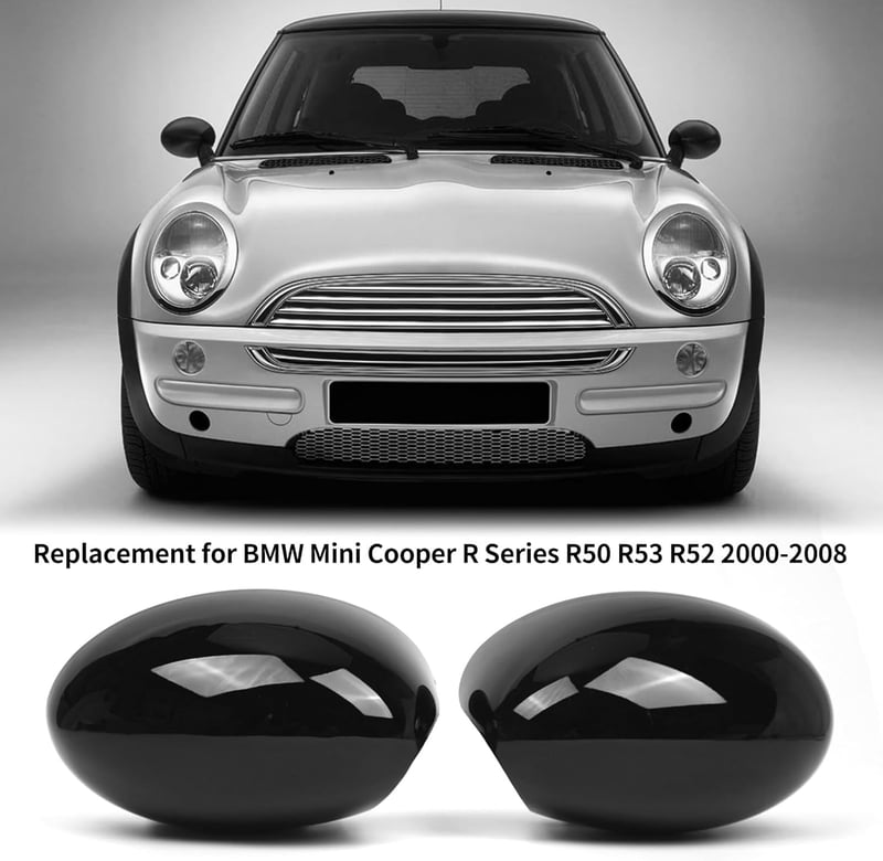 VISLONE Tükörkupak BMW Mini Cooper R50 R53 R52 2000-2008 fekete pár