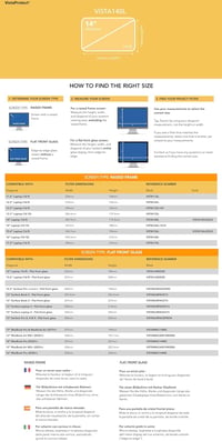 VistaProtect 14 hüvelykes laptop monitorszűrő adatvédelmi képernyővédő 8
