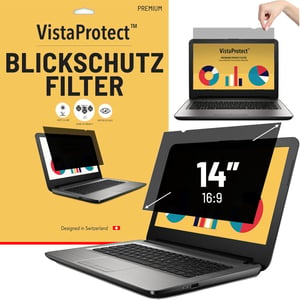 VistaProtect 14-inčni filtar za monitor laptopa - zaštitnik zaslona za privatnost