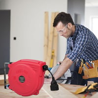 Vistreck Automata Kábeldob 10+1,5m Fali Szereléshez 1250W Forgatható Tartóval 6