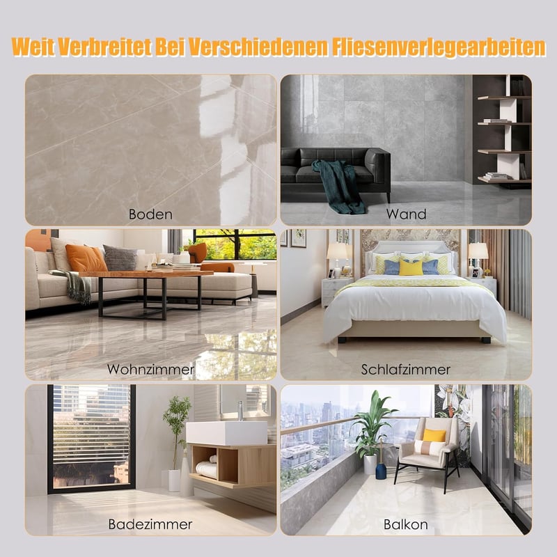 Vistreck Vezeték nélküli Csempelehúzó Vibráló Gép 21V 130mm Szívópohárrral