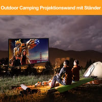 VISULAPEX 100 Colos Projektor Vászon 4K HD Tripod Állvánnyal, 160° Nézési Szög Hordozható Otthoni Mozi 5