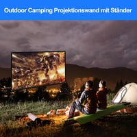VISULAPEX 120 Hüvelykes Vetítővászon Állvánnyal - HD 4K, 16:9, 160° Látószög, Háromlábú, Gyorsan Összecsukható, Hordozható Otthoni Mozizásho 6
