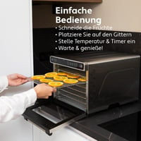 Vita5 Aszalógép 7 Rozsdamentes Ráccsal, 650W, 35-75°C Hőmérséklet Szabályozás, 24H Timer 3