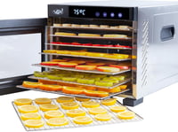 Vita5 Aszalógép 7 Rozsdamentes Ráccsal, 650W, 35-75°C Hőmérséklet Szabályozás, 24H Timer 1