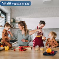 Vitafit 15 kg digitális konyhai mérleg 1g pontossággal, nagy platform, fekete 5