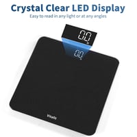 Vitafit digitális fürdőszobai mérleg 180 kg-ig, LED kijelzővel és lépésre aktiválódó funkcióval 4