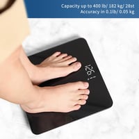 Vitafit digitális fürdőszobai mérleg 180 kg-ig, LED kijelzővel és lépésre aktiválódó funkcióval 3