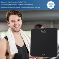 Vitafit digitális fürdőszobai mérleg 180 kg-ig, LED kijelzővel és lépésre aktiválódó funkcióval 2