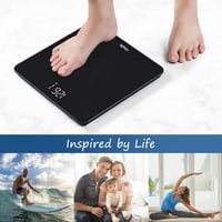 Vitafit digitális fürdőszobai mérleg 180 kg-ig, LED kijelzővel és lépésre aktiválódó funkcióval 5