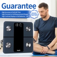 Vitafit Személyi Mérleg Testzsír Elemzéssel, Bluetooth, 182 kg, Fekete 7