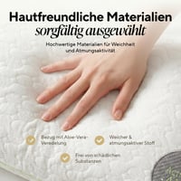 Pernă Vitapur Aloe Vera 40x80 cm – Răcoroasă vara, caldă iarna, înălțime reglabilă, respirabilă, ideală pentru cei care dorm pe o parte, lavabilă la 60°C 6