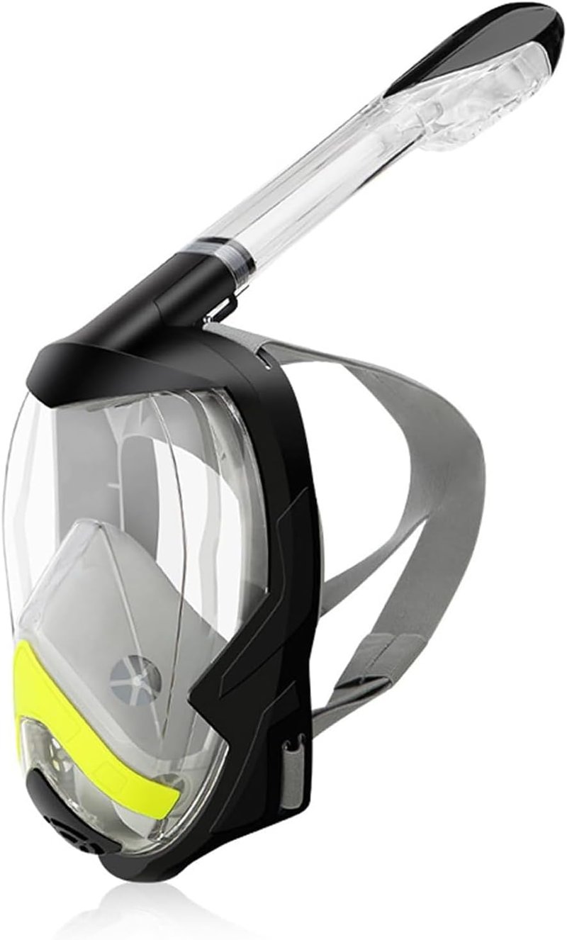 Vitare teljes arcú snorkel maszk 180° látómezővel, felnőtteknek és gyerekeknek, kamera klippel