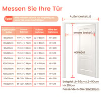 Luxusná magnetická sieťka na dvere VitHom 110x210 cm, ohňovzdorná sieťka proti hmyzu zo sklených vlákien odolná proti roztrhnutiu na balkónové dvere, bez vŕtania, so silnými magnetmi a rozšíreným suchým zipsom 7
