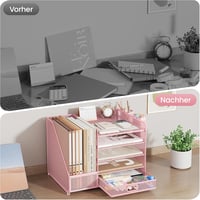 VITVITI 5 szintes irodai szervezőrendszer fiókokkal és tolltartóval 6