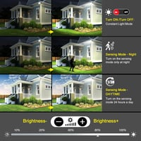 Viugreum 2 db 100W LED reflektor mozgásérzékelővel, 10000 lm, IP66 vízálló kültéri lámpa 4