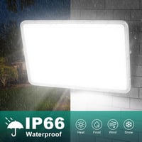 Viugreum LED Kültéri Reflektor, 2 db, 300W, 30000 lm, IP66 Vízálló, 6500K Hideg Fehér, 120° Szórási Szög, 80 cm Kábellel, Kerthez, Garázshoz 4