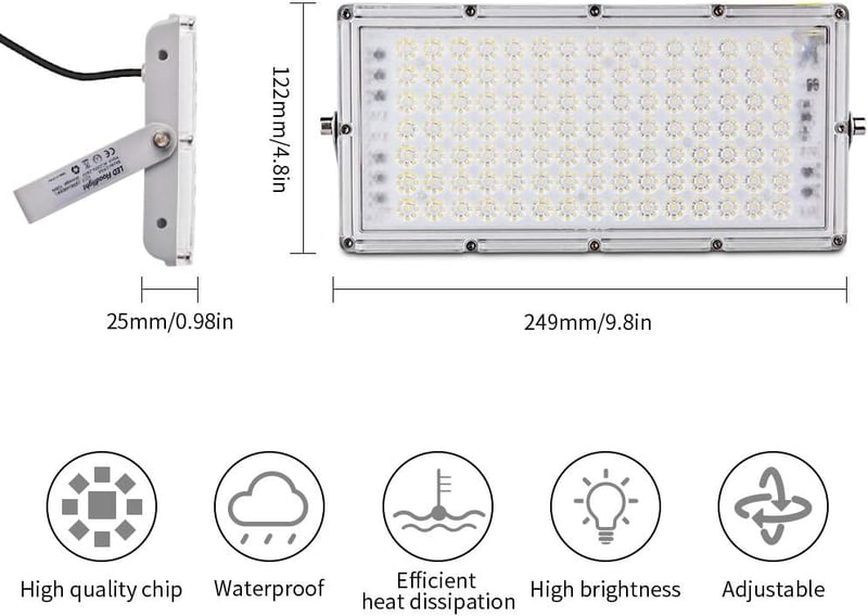 Viugreum Ultra Vékony LED Reflektor Kültéri Világítás