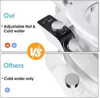 VivaLox Bidet Attachment Ultravékony Wc-Hez, Hideg-Meleg Vízzel 5