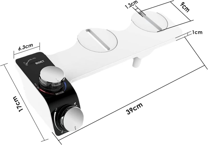 VivaLox Bidet Attachment Ultravékony Wc-Hez, Hideg-Meleg Vízzel