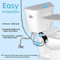 VivaLox Bidet Attachment Ultravékony Wc-Hez, Hideg-Meleg Vízzel 6