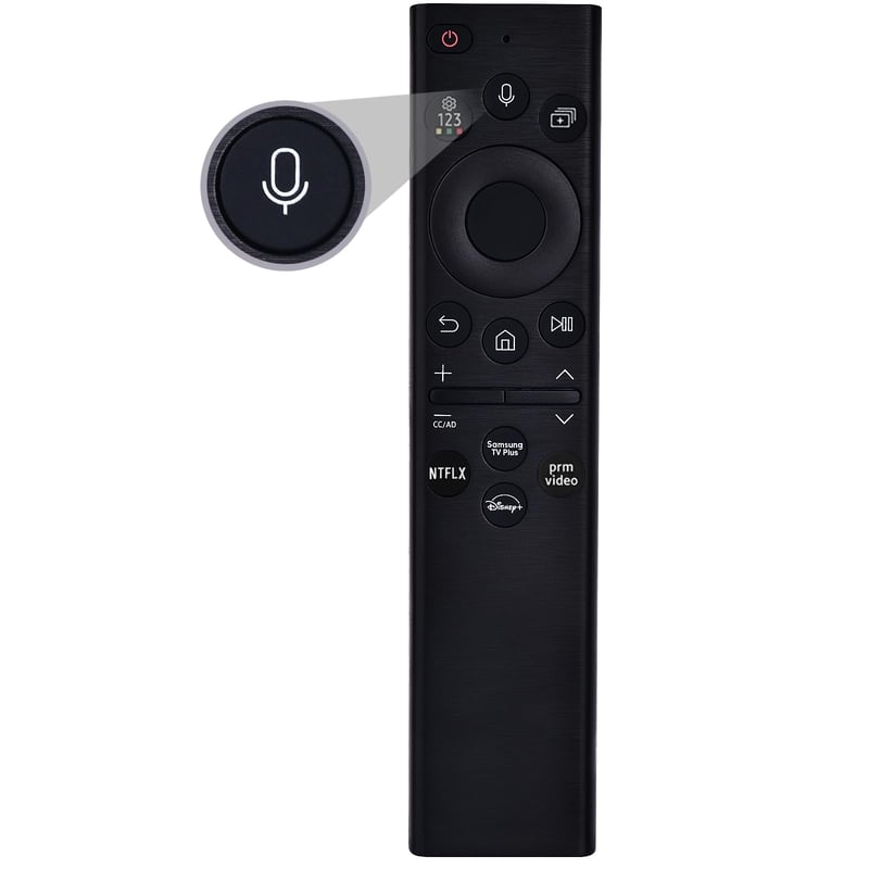 Náhradný diaľkový ovládač VIVCASE pre Samsung Smart TV BN59-01385A s hlasovým ovládaním pre Crystal UHD, QLED, The Frame 4K 8K 2018-2022, čierny