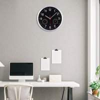 VIVILINEN zidni sat s radijskim signalom, termometrom i higrometrom, bešuman, bez kucanja, 25 cm, za dnevni boravak, spavaću sobu, ured 5