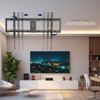 Suport TV de perete VIVO MOUNT-VW100F Ultra Rezistent pentru ecrane LCD, LED, curbate și plate de 60-100 inchi, VESA max 900x600 mm, negru 8