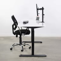 VIVO STAND-AC01R Oceľová vystužovacia doska na montáž na tenké sklenené a krehké stolové dosky, čierna 7