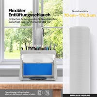 VIVOHOME Airbrush Kivonatrendszer LED Világítással és Forgóasztallal 3