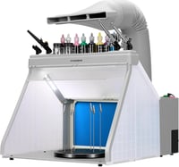VIVOHOME Airbrush Kivonatrendszer LED Világítással és Forgóasztallal 1