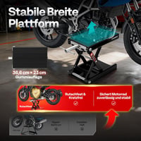 VIVOHOME Motoros Emelő Olló Szerkezet 500 kg Teherbírás Motorkerékpár ATV 4
