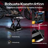 VIVOHOME Motoros Emelő Olló Szerkezet 500 kg Teherbírás Motorkerékpár ATV 6