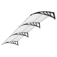 VIVOHOME polikarbonatna nadstrešnica za vrata i prozore, s aluminijskim okvirom - 300x100 cm 1