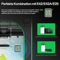 VIVOSUN AeroLab THB1 Bluetooth Hőmérő és Páratartalom Mérő - Digitális Kijelző, Adattárolás, Kettős Csatorna, VPD Mérés, Okos Hőmérséklet Mo 6