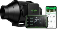 VIVOSUN AeroZesh S4 100mm Csatornaventilátor 353 m³/h EC Motor WLAN Vezérlővel 1