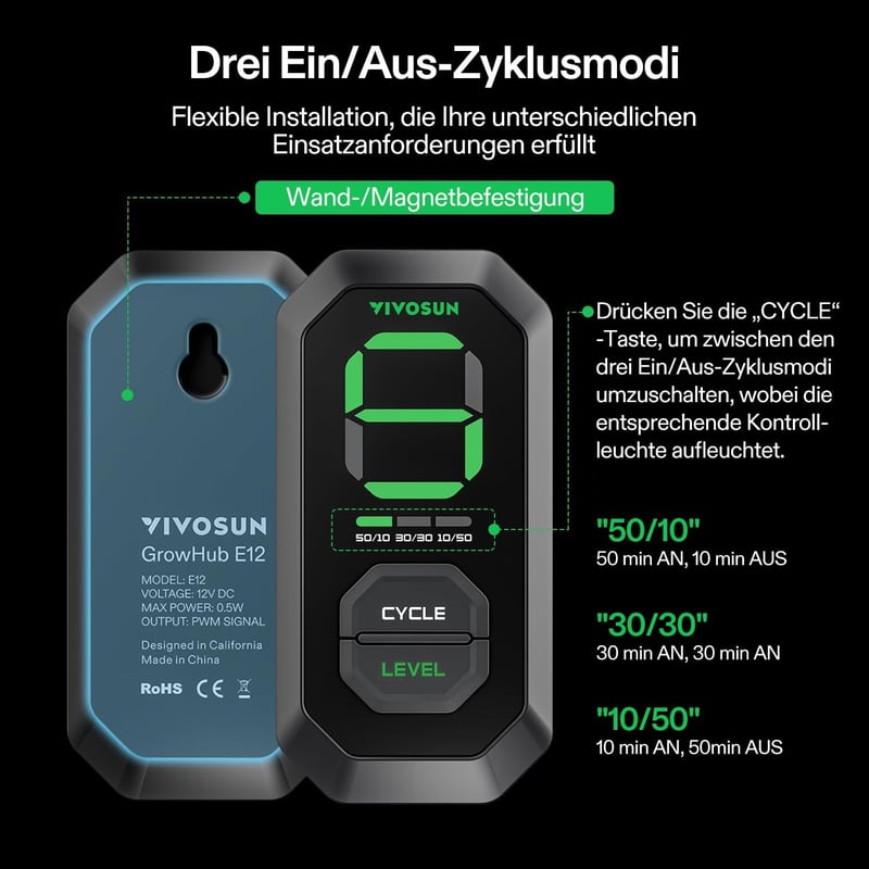 VIVOSUN AeroZesh T4 100mm Csatornás Ventilátor 357 m³/h PWM Szabályozással