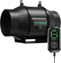 VIVOSUN AeroZesh T6 150mm Csatornás Ventilátor 693 m³/h PWM Szabályozóval 1