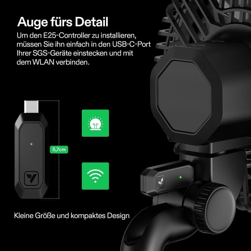 VIVOSUN GrowHub E25 Okos Vezérlő - WiFi-s Növénysátor Irányító Rendszer, E42/E42A Kompatibilis, Applikációval Vezérelhető Hidroponikus Eszkö