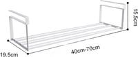 ViWaVee Bővíthető Szekrény Alatti Cipőtartó Szervezőrendszer 40-70 cm Fehér 2