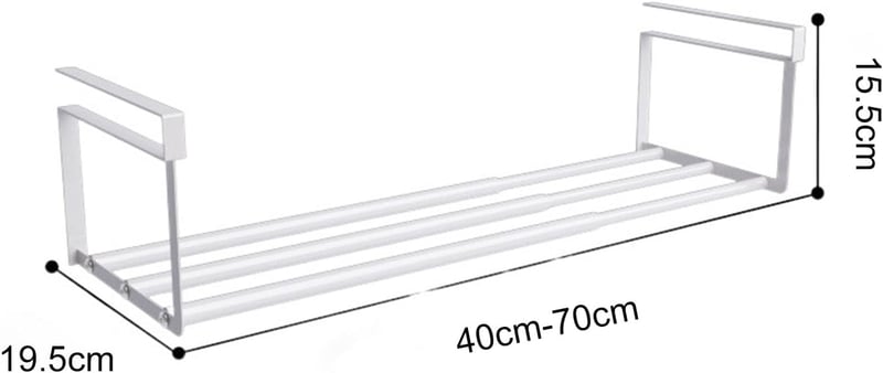 ViWaVee Bővíthető Szekrény Alatti Cipőtartó Szervezőrendszer 40-70 cm Fehér