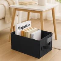 Set de 4 cutii de depozitare pliabile Vixzoid pentru CD-uri, cu capac, dimensiuni 35x17x14 cm 8