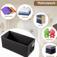 Set de 4 cutii de depozitare pliabile Vixzoid pentru CD-uri, cu capac, dimensiuni 35x17x14 cm 6